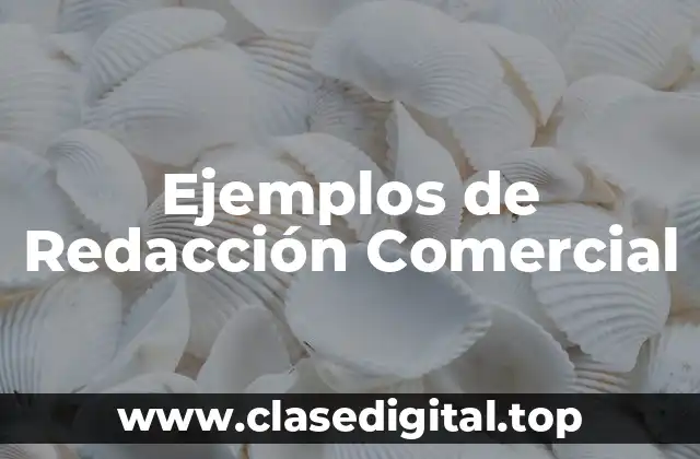 Ejemplos de Redacción Comercial