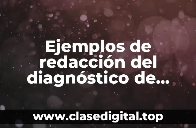 Ejemplos de redacción del diagnóstico de geografía de secundaria