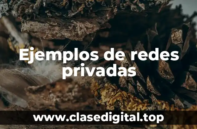 Ejemplos de redes privadas