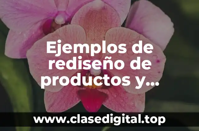 Ejemplos de rediseño de productos y Significado