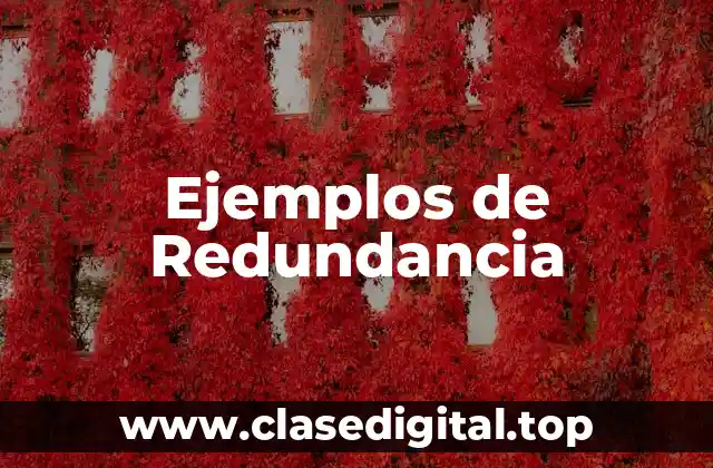 Ejemplos de Redundancia