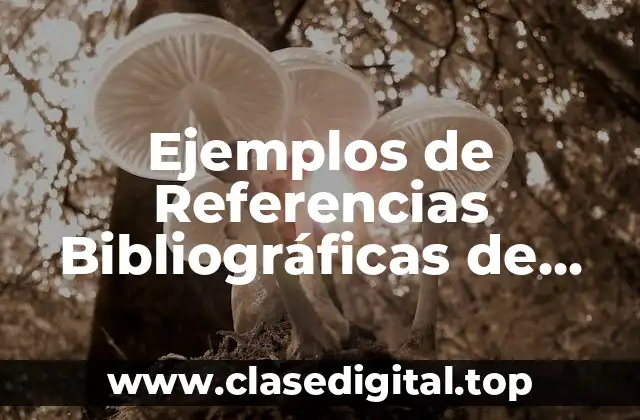 Ejemplos de Referencias Bibliográficas de Revistas Científicas