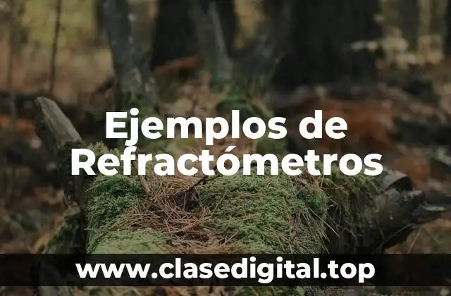 Ejemplos de Refractómetros