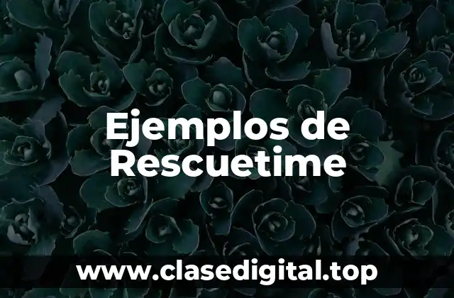 Ejemplos de Rescuetime