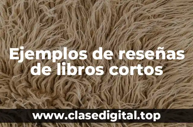 Ejemplos de reseñas de libros cortos