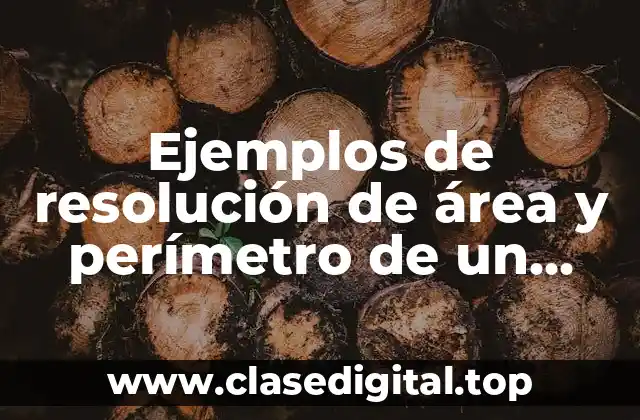 Ejemplos de resolución de área y perímetro de un trapecio
