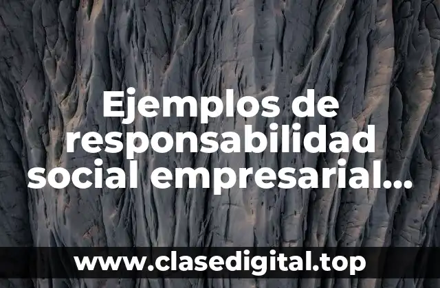 Ejemplos de responsabilidad social empresarial en México y Significado
