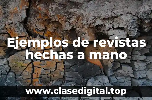 Ejemplos de revistas hechas a mano