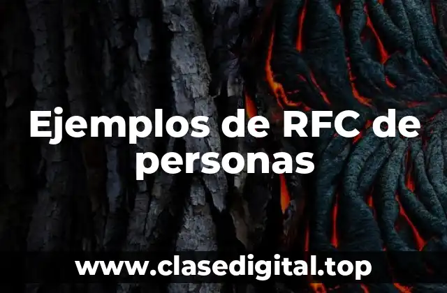 Ejemplos de RFC de personas