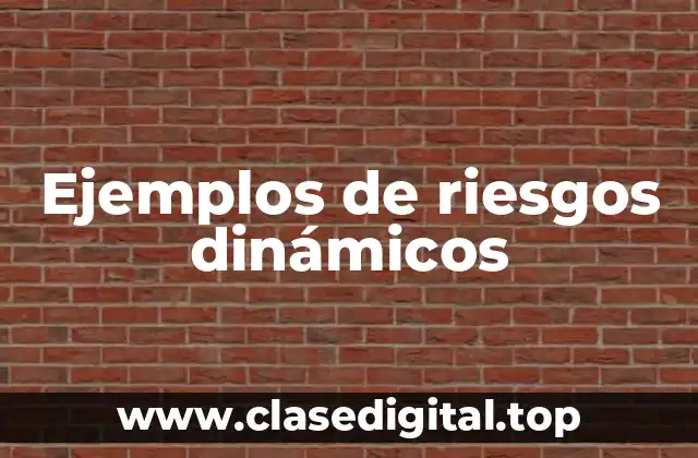 Ejemplos de riesgos dinámicos