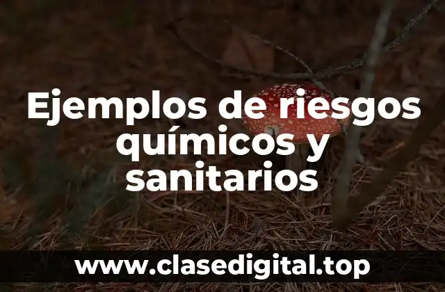 Ejemplos de riesgos químicos y sanitarios