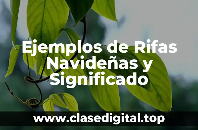 Ejemplos de Rifas Navideñas y Significado