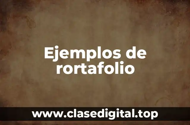 Ejemplos de rortafolio