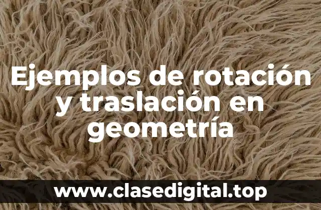 Ejemplos de rotación en geometría