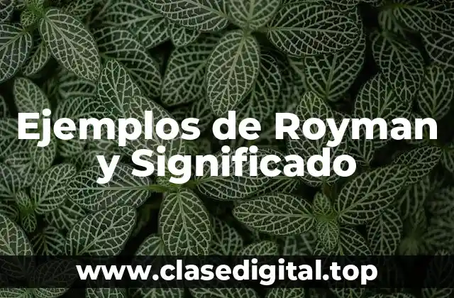 Ejemplos de Royman