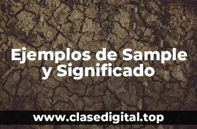 Ejemplos de Sample