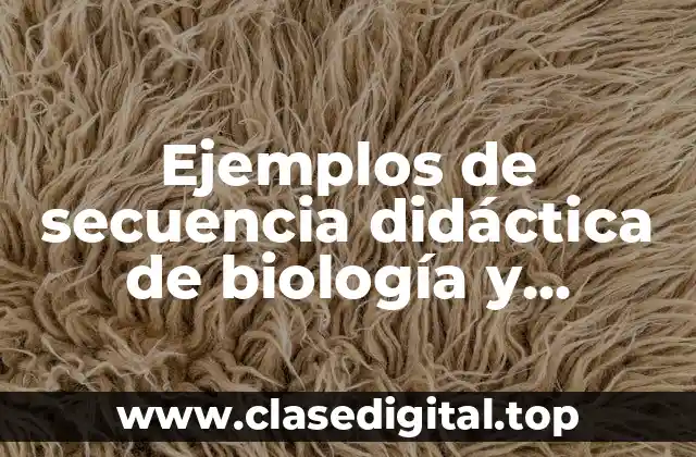 Ejemplos de secuencia didáctica de biología y Significado