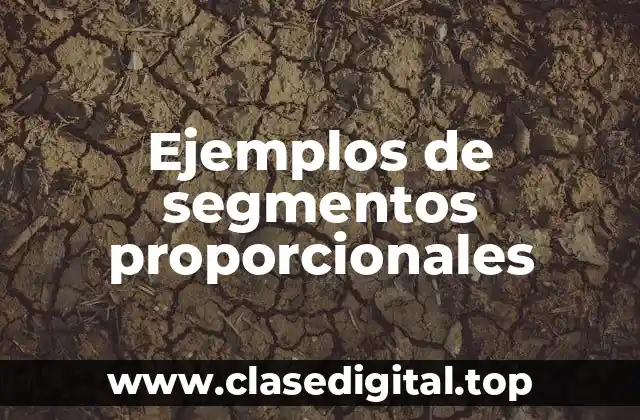 Ejemplos de segmentos proporcionales