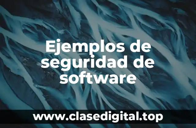 Ejemplos de seguridad de software