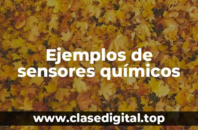 Ejemplos de sensores químicos