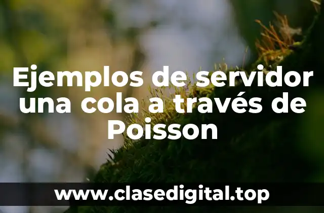 Ejemplos de servidor una cola a través de Poisson