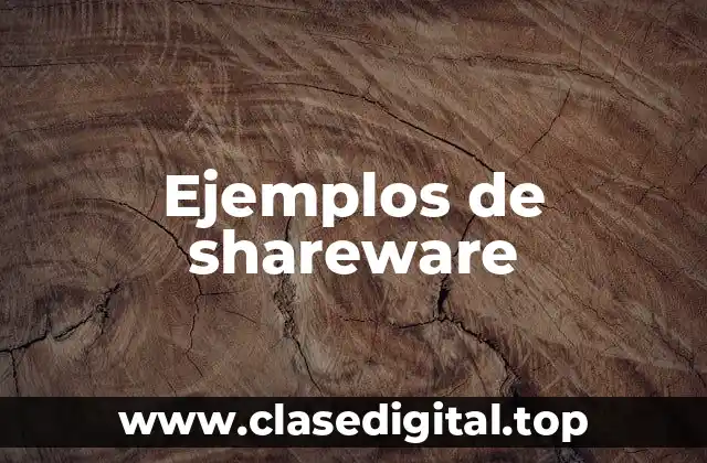 Ejemplos de shareware