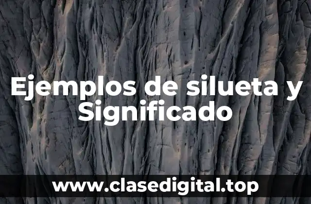Ejemplos de silueta y Significado