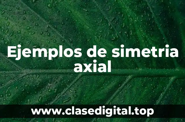 Ejemplos de simetria axial