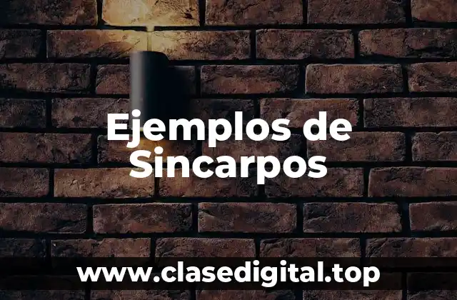 Ejemplos de Sincarpos