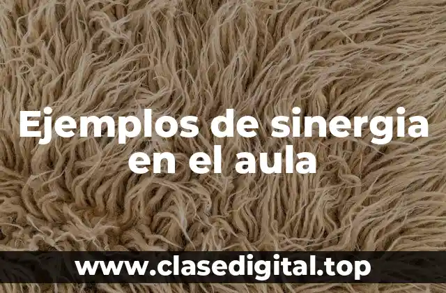 Ejemplos de sinergia en el aula