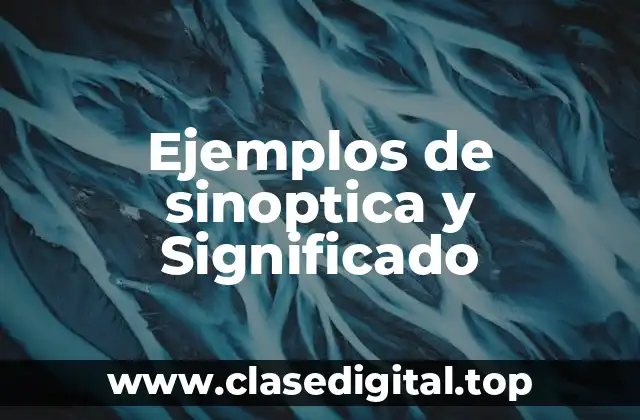 Ejemplos de sinoptica y Significado