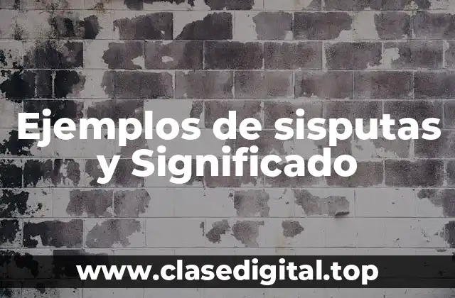 Ejemplos de sisputas