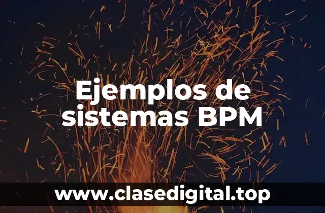 Ejemplos de sistemas BPM