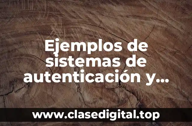 Ejemplos de sistemas de autenticación y automatización a control remoto