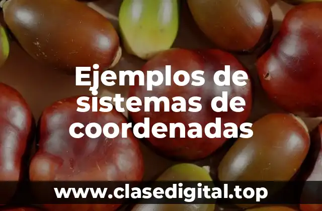 Ejemplos de sistemas de coordenadas