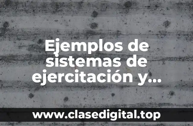Ejemplos de sistemas de ejercitación y práctica