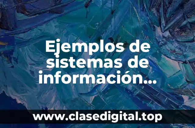 Ejemplos de sistemas de información ejecutiva y Significado