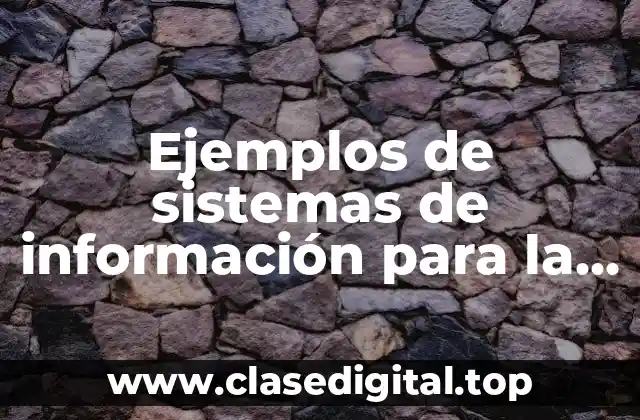 Ejemplos de sistemas de información para la gestión de proyectos