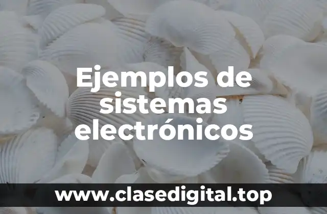 Ejemplos de sistemas electrónicos