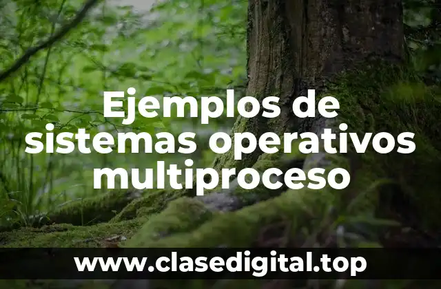 Ejemplos de sistemas operativos multiproceso