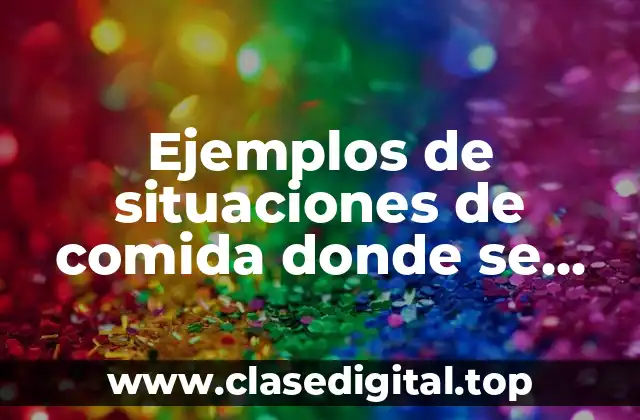 Ejemplos de situaciones de comida donde se apliquen funciones lineales