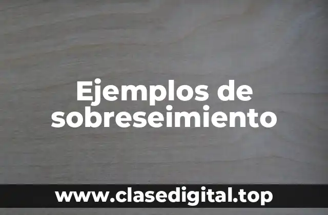 Ejemplos de sobreseimiento