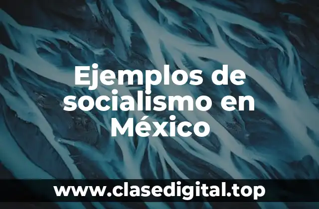 Ejemplos de socialismo en México