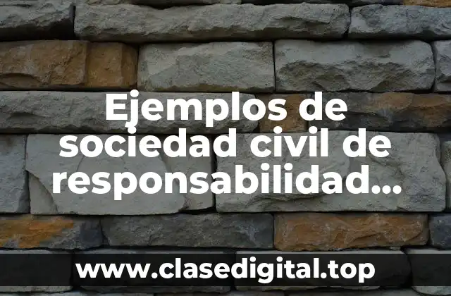 Ejemplos de sociedad civil de responsabilidad limitada en el Perú