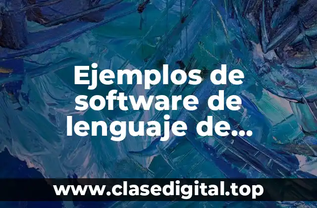 Ejemplos de software de lenguaje de programación