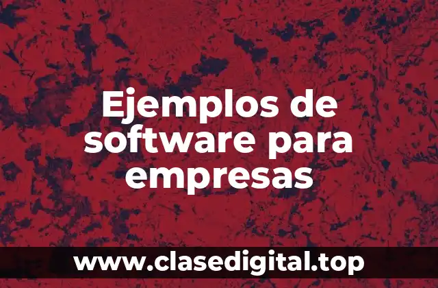 Ejemplos de software para empresas