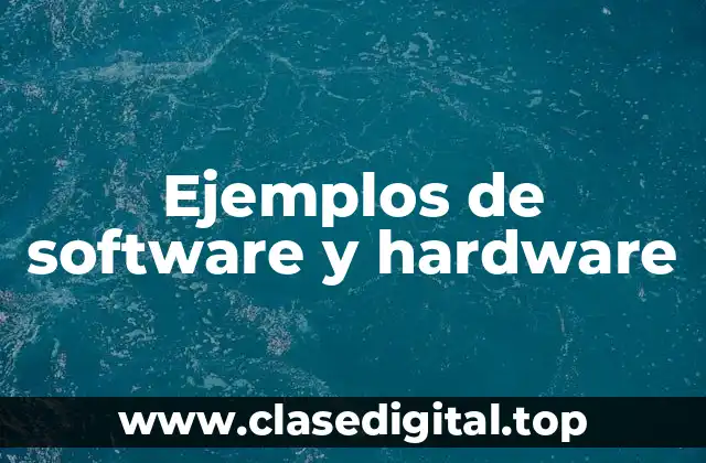 Ejemplos de software y hardware