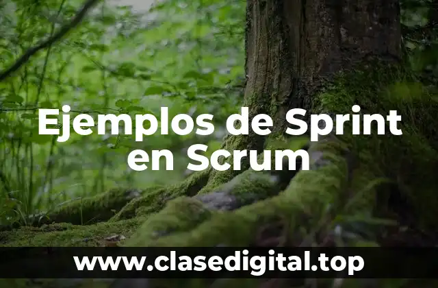 Ejemplos de Sprint en Scrum