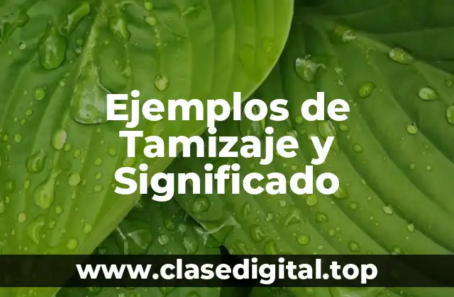 Ejemplos de Tamizaje y Significado