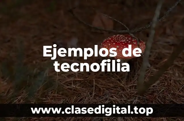Ejemplos de tecnofilia